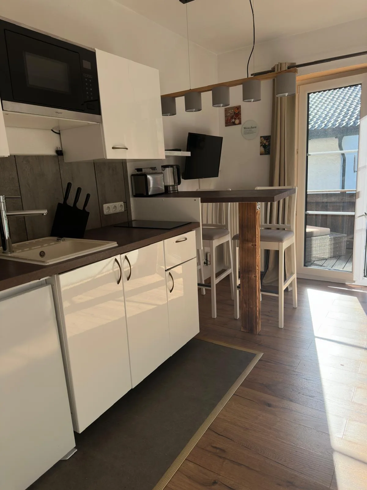 Küche der Ferienwohnung Königstandblick