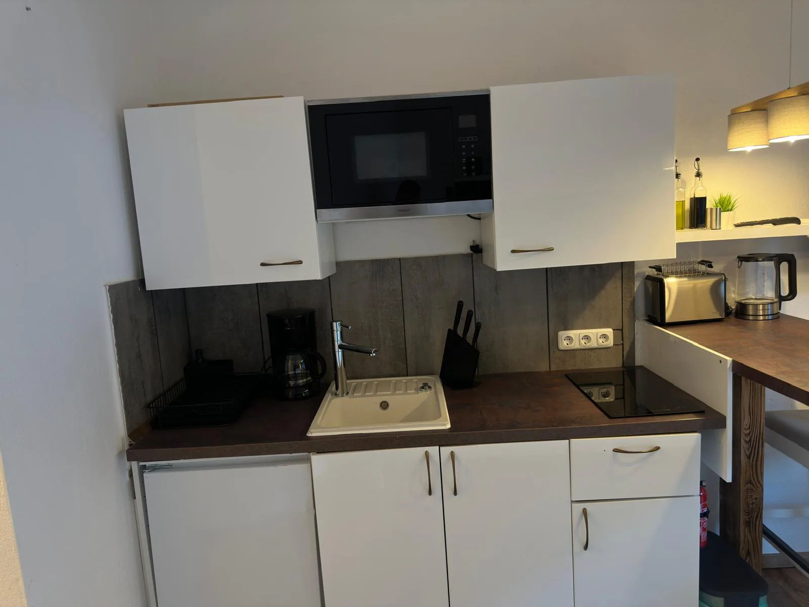 Küchenzeile der Ferienwohnung Königstandblick