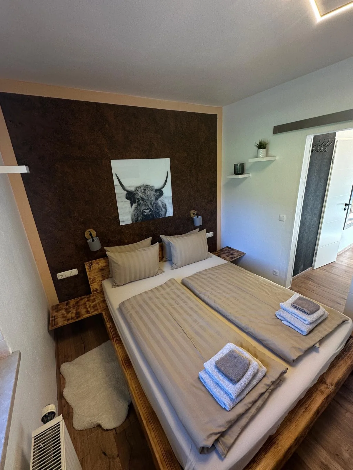 Gemütliches Schlafzimmer der Ferienwohnung Königstandblick