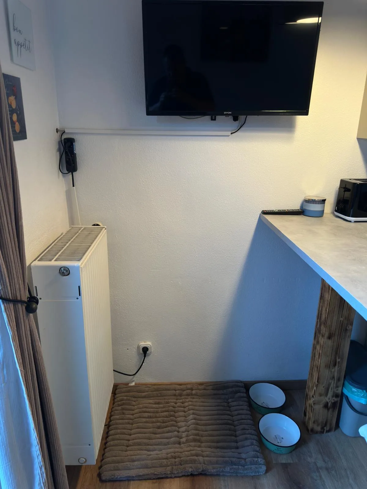 Küchenecke der Ferienwohnung Kramerblick