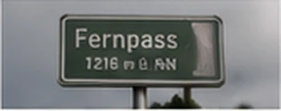 Passschild Fernpass 1216 m