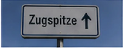 Wegweiser Zugspitze